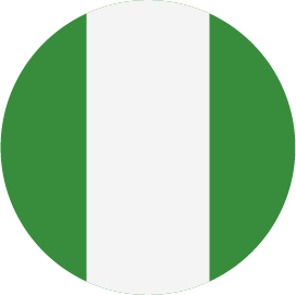 Nigeria Flag- Vertical stripes from green to white to green