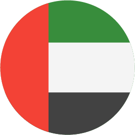 UAE Flag- red vertical stripe with green, white and black horizontal stripe